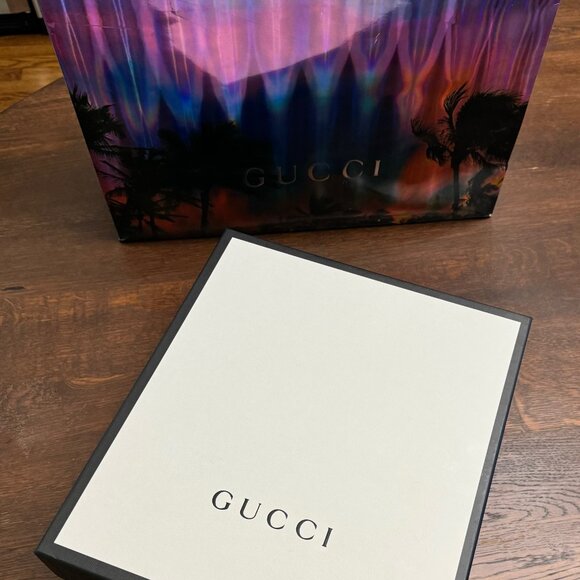 Gucci Kingsnake Trip Bootie Leather Ankle – Size 8 Women - Picture 2 of 15